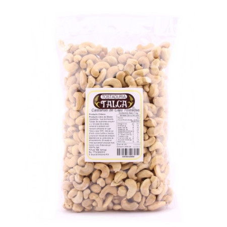 Castañas de Cajú Tostadas 1 kg