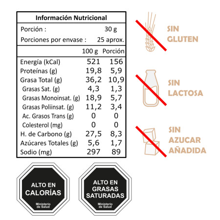 Pistachos Tostados Salados con Cáscara 750 g